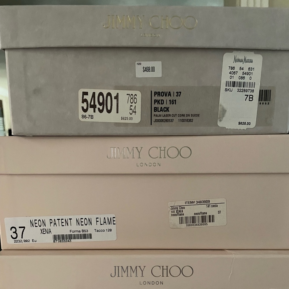 Large Jimmy Choo empty shoe box - Picture 6 of 9